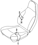 91171518 - Body: Seat Cushion for Chevrolet: Metro Image