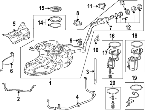 Fuel System Components for 2024 Honda CR-V #0