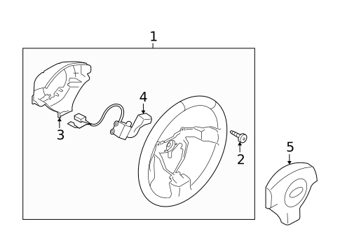 Steering Wheel & Trim for 2008 Subaru Forester #0