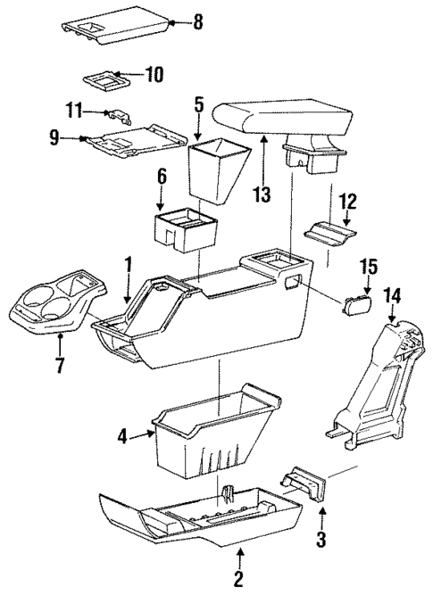 Full Console for 1995 Mazda B3000 #0