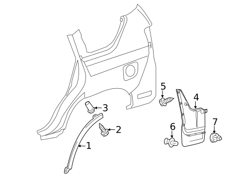 Exterior Trim - Quarter Panel for 2018 Lexus GX460 #0