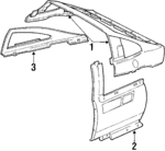 10077065 - Body: Upper Panel for Pontiac: Fiero Image
