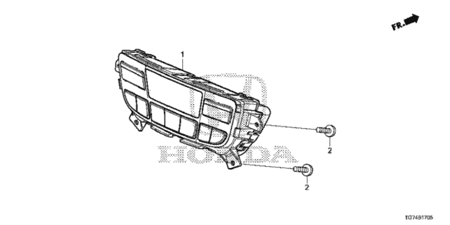 A/C Air Conditioner Control (RR.) for 2016 Honda Pilot #0