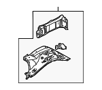 LR051734 - Body: Apron Assembly for Land Rover: LR3, LR4, Range Rover Sport Image