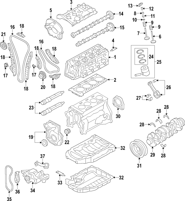 6L103064 - Engine: Cylinder Head for Volkswagen Image