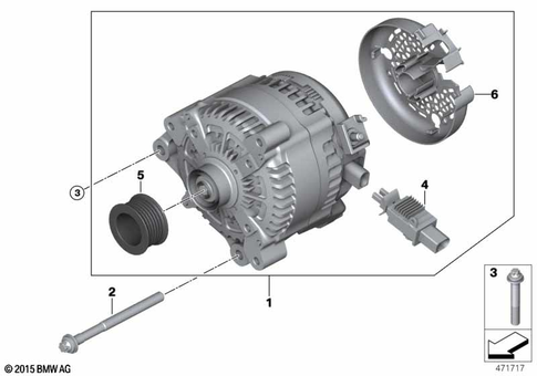 Alternator for 2016 BMW 230i #0
