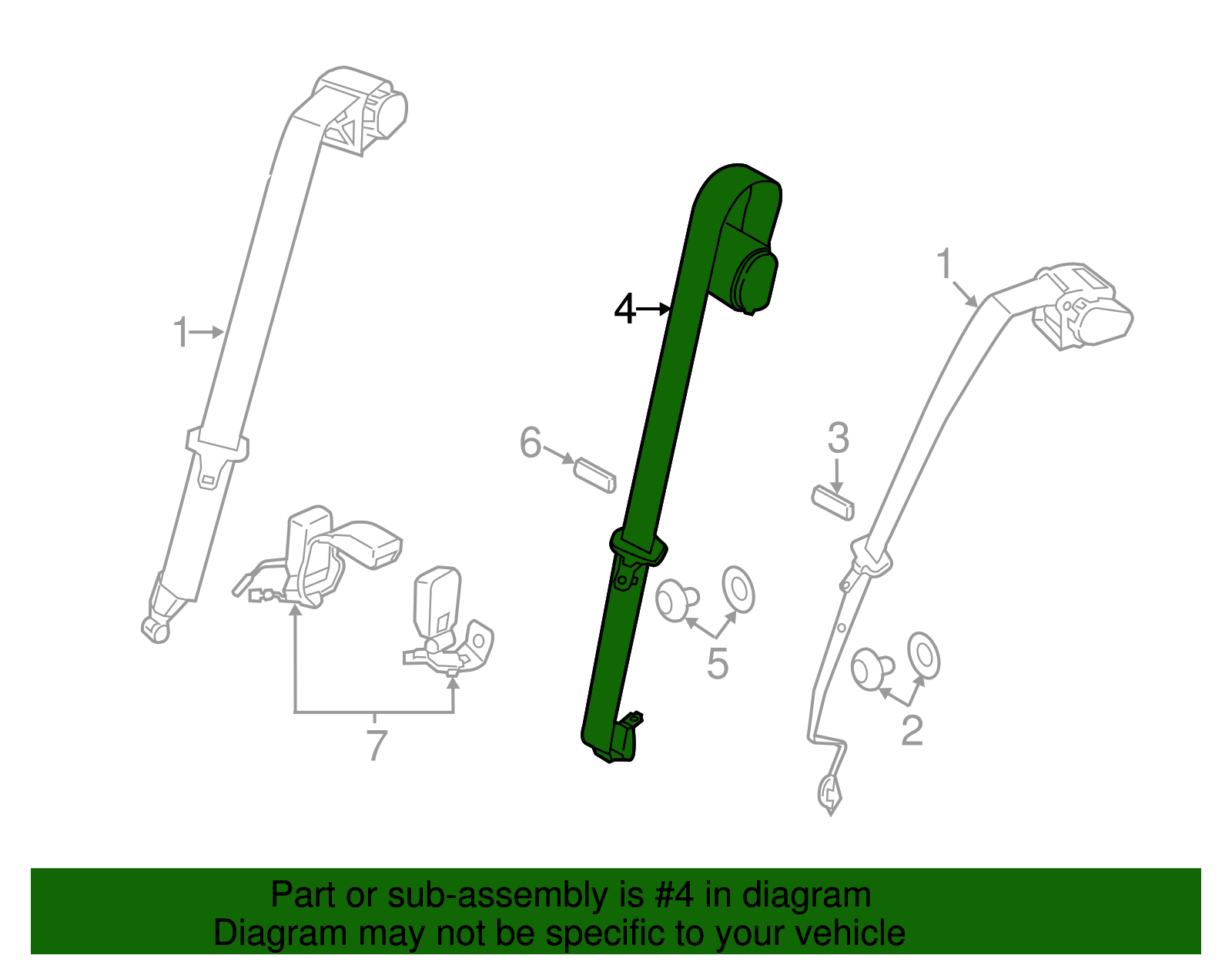 Lap & Shoulder Belt - BMW (72117295349)