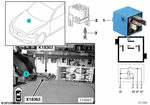 61130007437 - Vehicle Electrical System: Double Flat Spring Contact with Cable for BMW Image