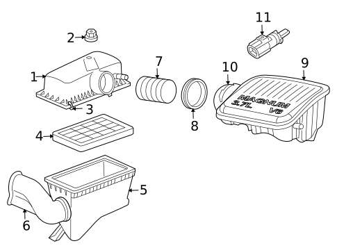 Air Intake for 2007 Mitsubishi Raider #1