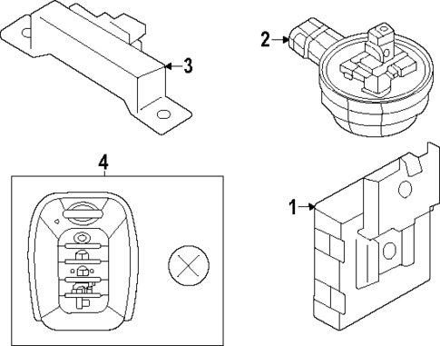 Keyless Entry Components for 2025 Nissan Armada #0