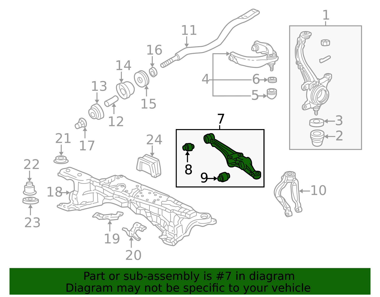 51365-S84-A00 - Lower Control Arm 1998-2002 Honda Accord | Honda Parts ...