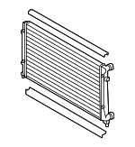 1K0198251 - Cooling System: Radiator for Volkswagen: Beetle, GTI, Jetta Image