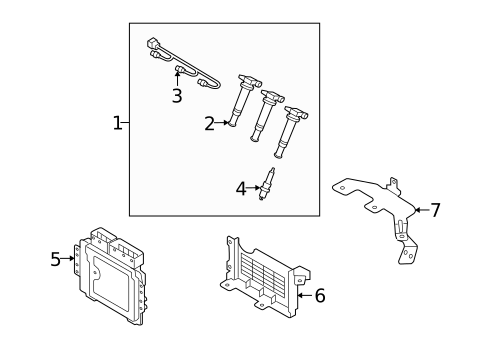 Ignition System for 2009 Hyundai Santa Fe #0