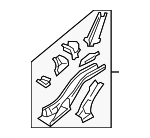 52150XA04B9P - Body: Side Frame for Subaru Image