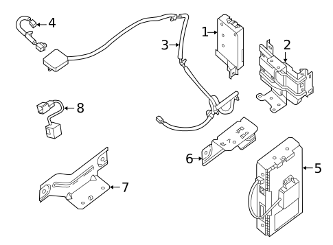 Communication System Components for 2014 Nissan LEAF #0