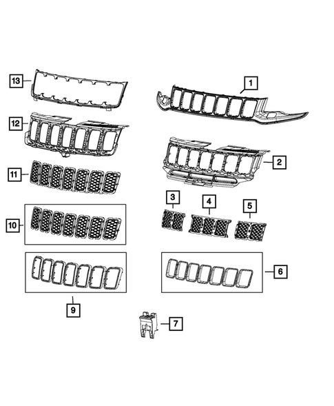 Grilles for 2020 Jeep Grand Cherokee #0