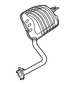 28711B1300 - Exhaust: Rear Muffler for Hyundai Image