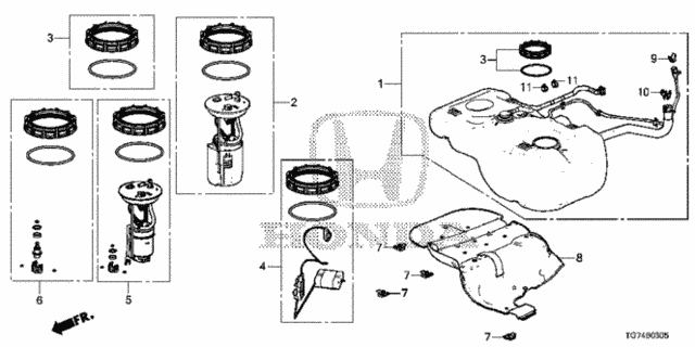Fuel Tank (1) for 2016 Honda Pilot #0