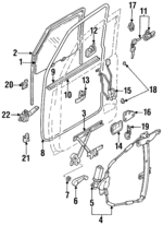 8971013791 - : 1994-1997 Honda Passport - Cylinder &amp; Keys for Honda: Passport Image
