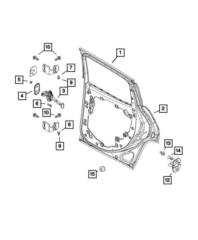 68121802AA - Doors, Door Mirrors and Related Parts: Door Check Seal for Mopar Image