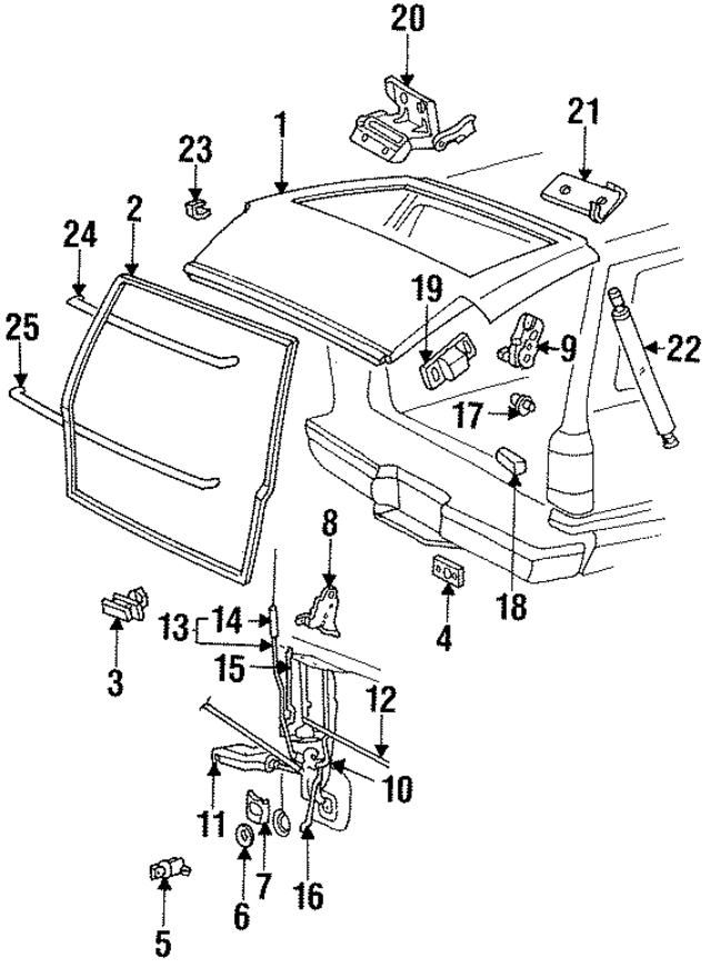 F17Z7840010DA - : Lift Gate Shell for Ford Image