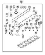 68761796AA - Engine: Engine Gasket Kit for Mopar Image
