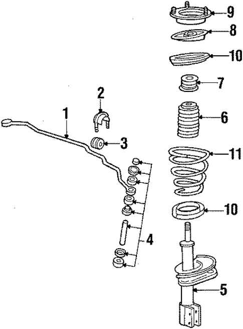 Shocks & Components for 1987 Buick Skylark #0