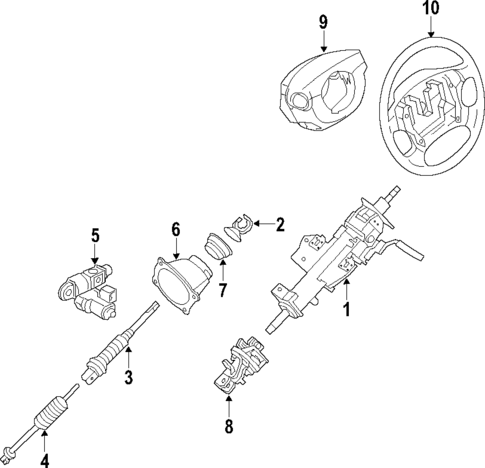 Steering Wheel for 2020 Nissan Armada #0