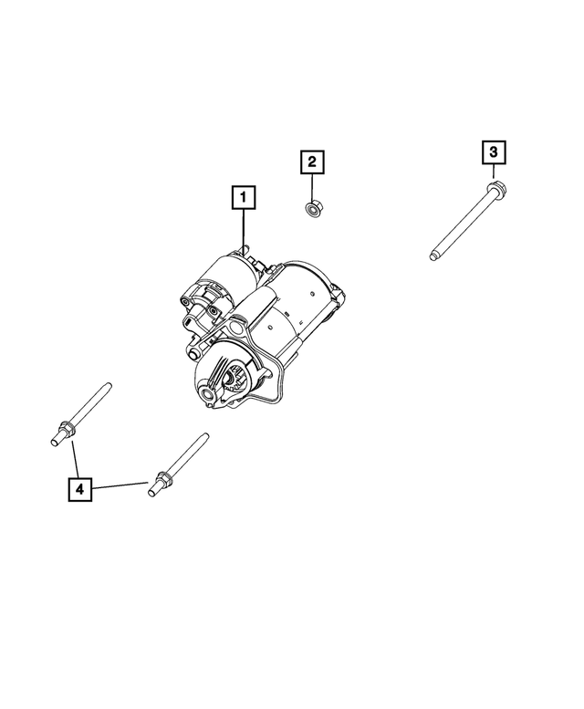 68563814AC - Electrical: Engine Starter for Mopar Image