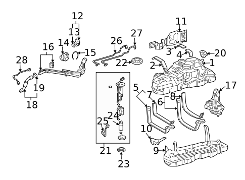 Fuel Pumps & Related Components for 2006 Lexus GX470 #0