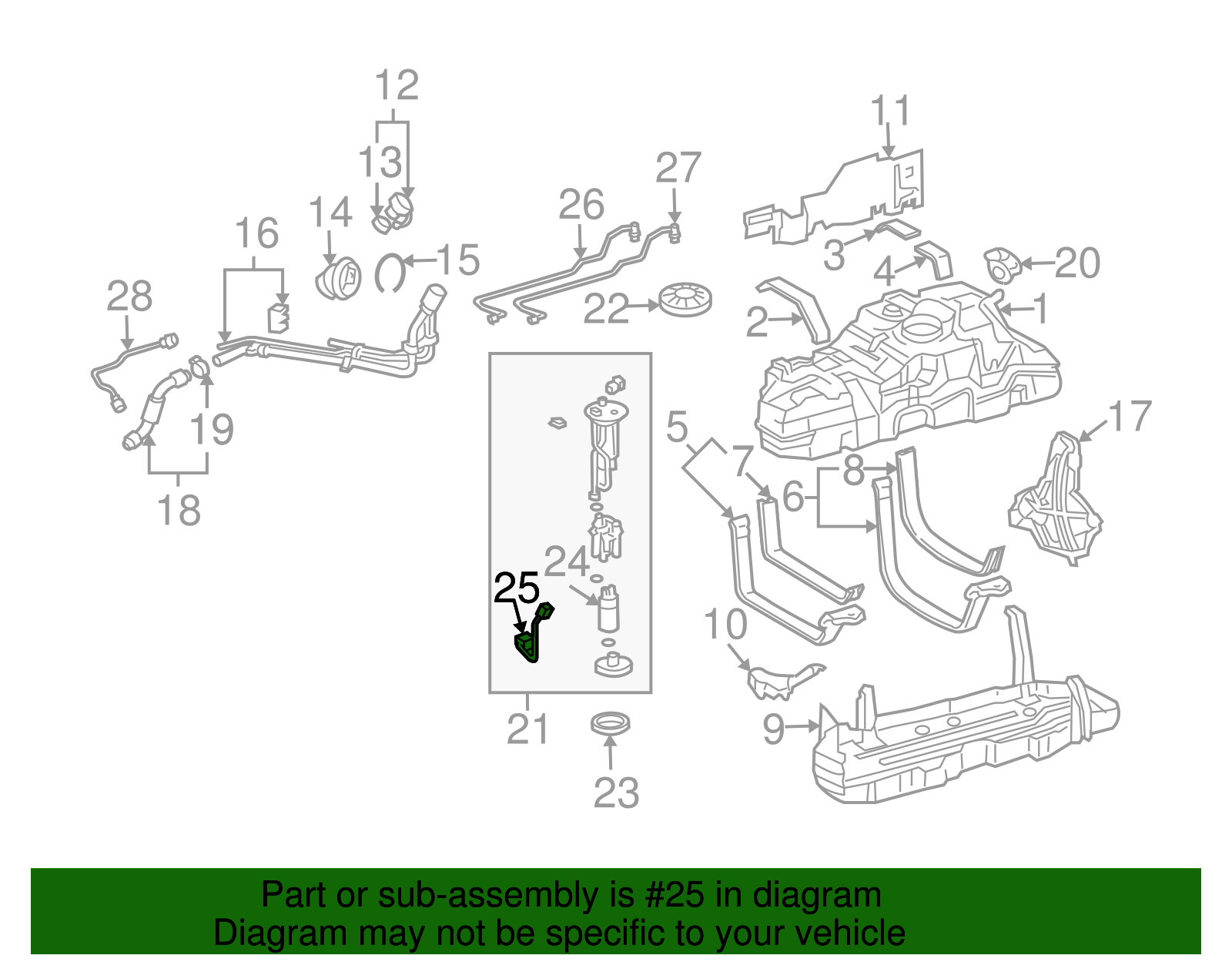 ♩ページ 83320-60440 - Fuel Gauge Sending Unit 2003-2009 Lexus GX470