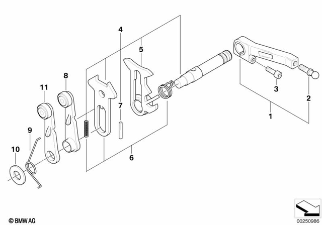 23117651056 - : Shift Lever for BMW-Motorrad Image