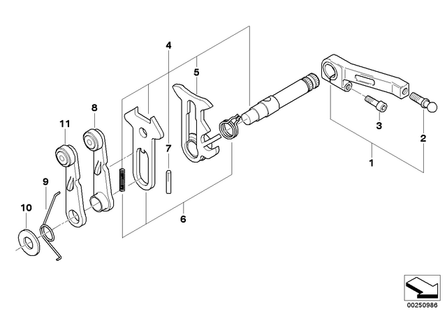 23412330246 - : Shift Lever for BMW-Motorrad Image