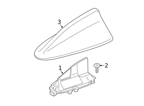 Antenna & Radio for 2016 BMW X4 #1