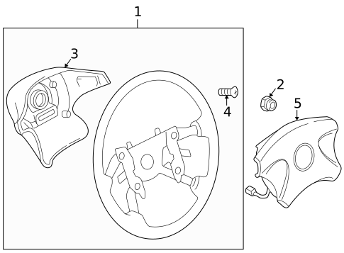 Steering Wheel & Trim for 1999 Mazda Miata #1