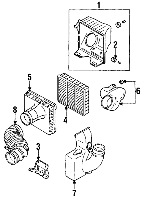 Air Inlet for 1993 Mitsubishi Mirage #0