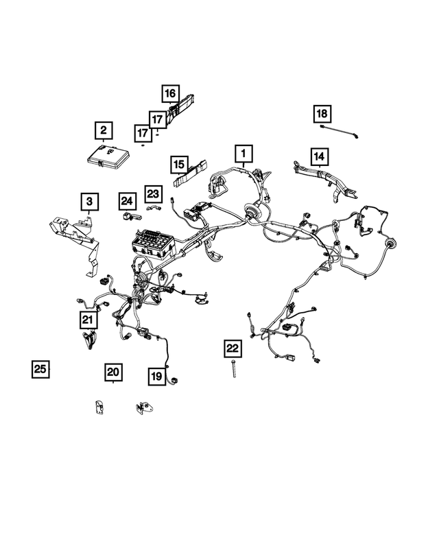 68336728AD - : Headlamp To Dash Wiring for Mopar Image