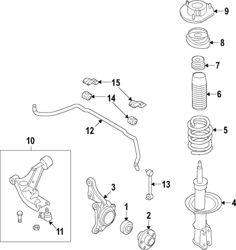 Front Suspension for 2015 Chevrolet Sonic #0
