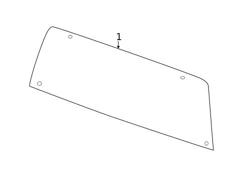 Glass & Hardware - Back for 2014 Ram 1500 #1
