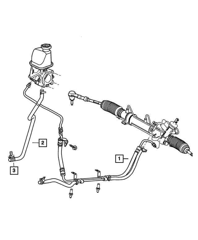 5272319AM - Steering: Power Steering Pressure Hose for Mopar Image