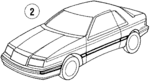 4443768 - Body: Stripe Tape for Chrysler: LeBaron Image