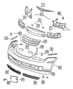 5097535AA - Frame, Bumper and Fascia: Fascia Retainer for Mopar Image