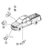 68457701AB - Electrical: Ambient Temperature Sensor for Mopar Image