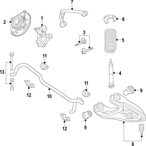Suspension Components for 2002 Lincoln Blackwood #1