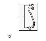 17229452051 - Cooling System: Feed Line for BMW: 330e, 330e xDrive, 530e, 530e xDrive, 740e xDrive, 745e xDrive, X3, X5 Image
