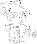 13331861 - : Shock absorber for Saab: 9-5 Image