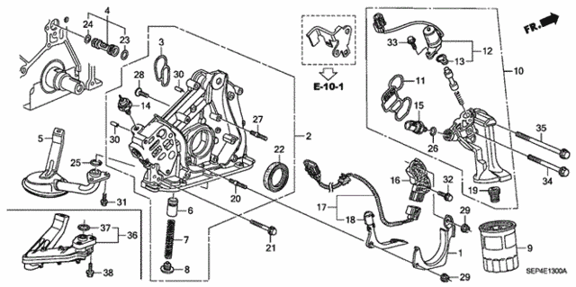 Oil Pump for 2004 Acura TL #0