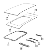 68102828AA - : Roof Bow for Jeep: Cherokee Image