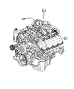 68289242AA - 3.7L Gas; Engine: Long Block Engine for Mopar Image image