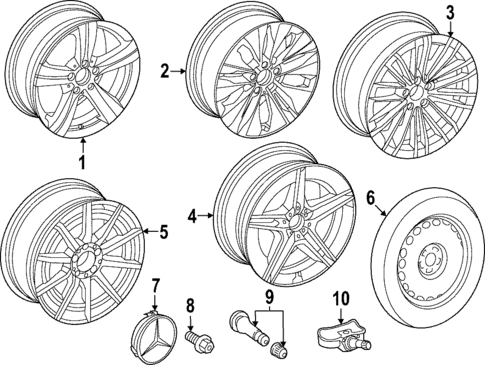 Wheels for 2025 Mercedes-Benz C 43 AMG&reg; #1